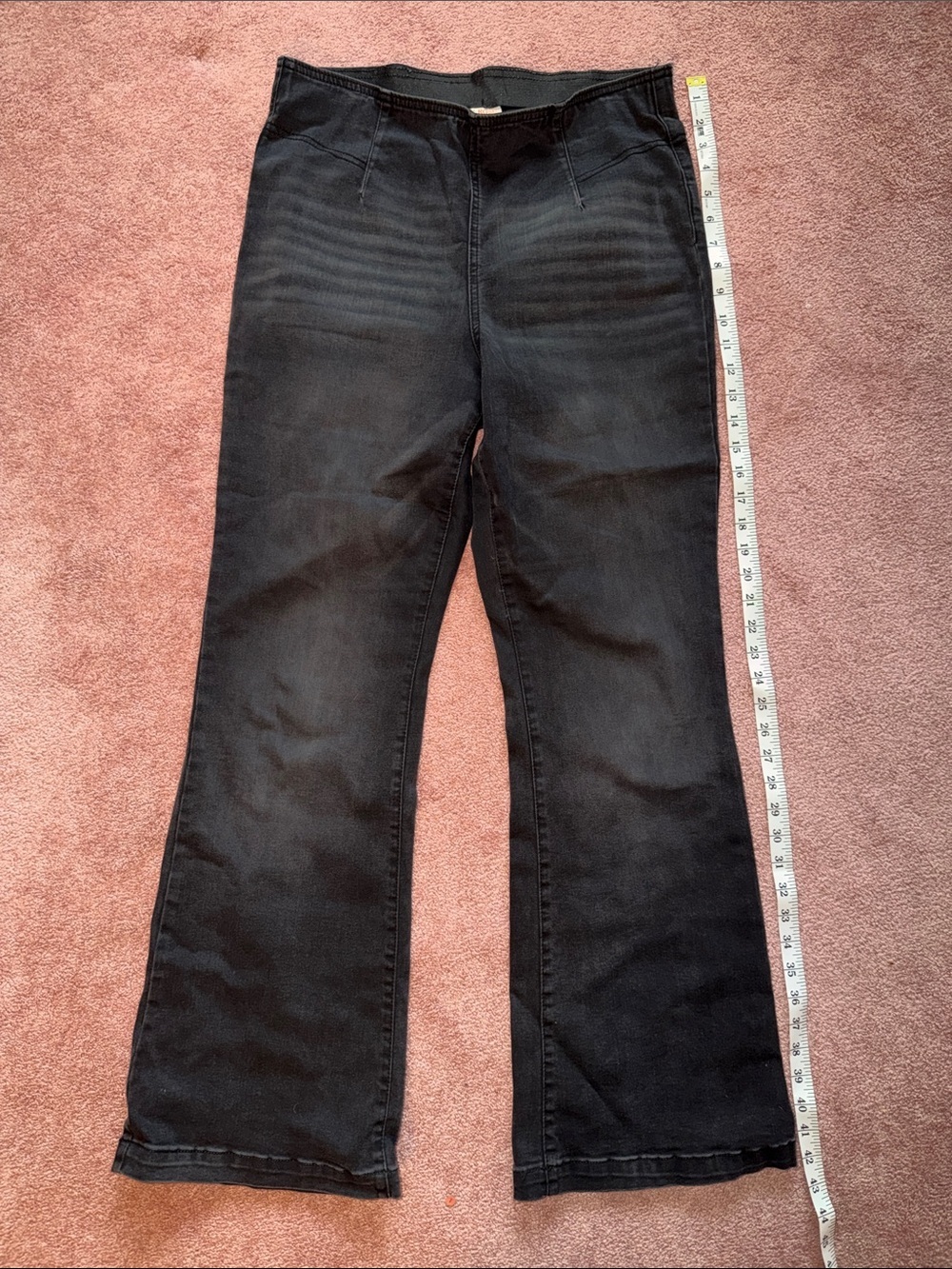 Knox Rose Black Flare Jeans